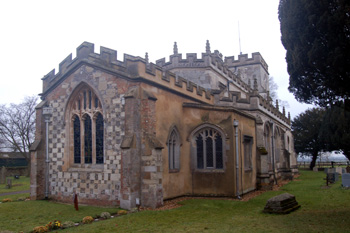 The church from the north-east February 2010